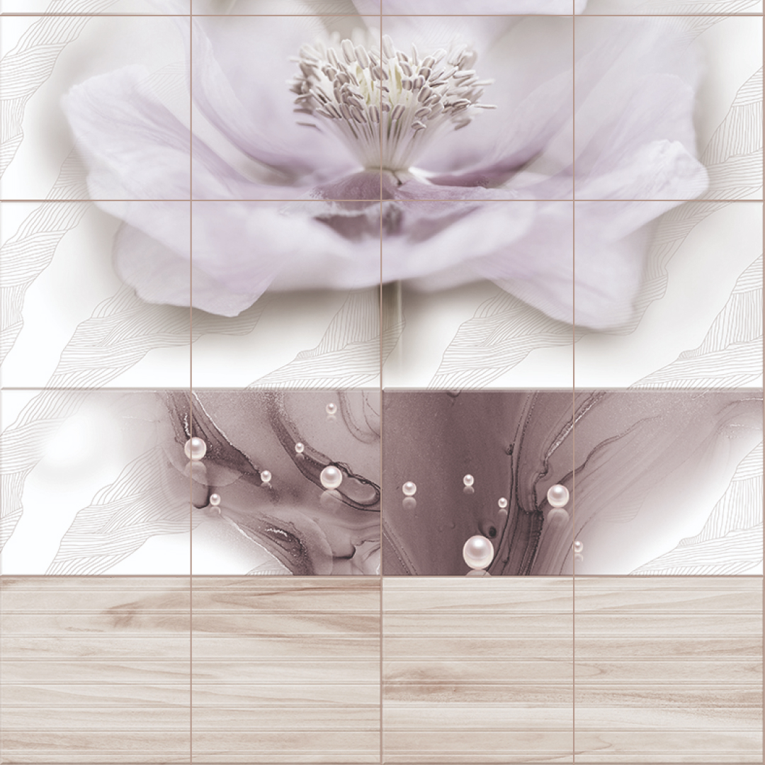 Панель пласт. "Новита" Флёр (Узор) 2,7*0,25 STSR-424 АКВАТОН Novita - Вид №1