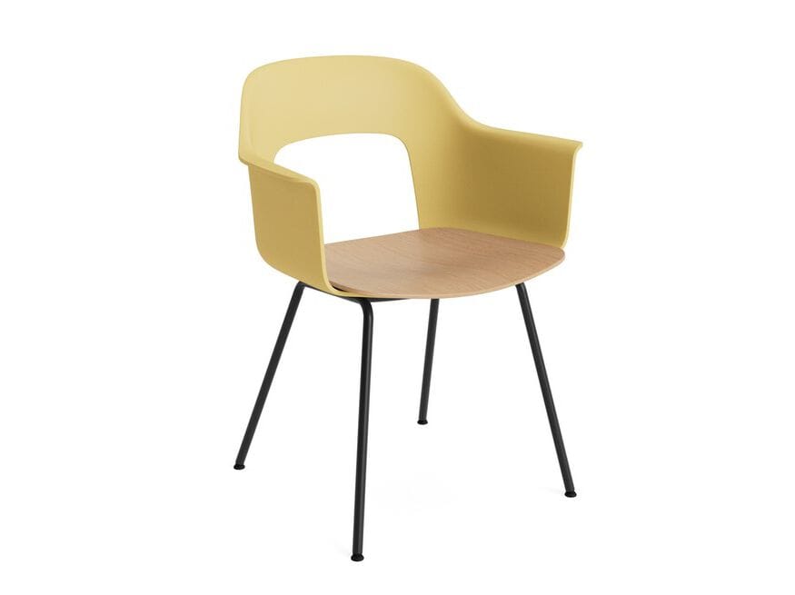 Подлокотник из полипропилена с деревянным сиденьем Hay макет ARCH-00131478 - Вид №23