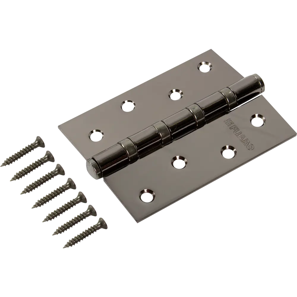 82105972 Петля универсальная U1004BB-BN/BL 100x75x2.5 мм сталь цвет глянцевый чёрный STLM-0019067 FUARO Home - Вид №2
