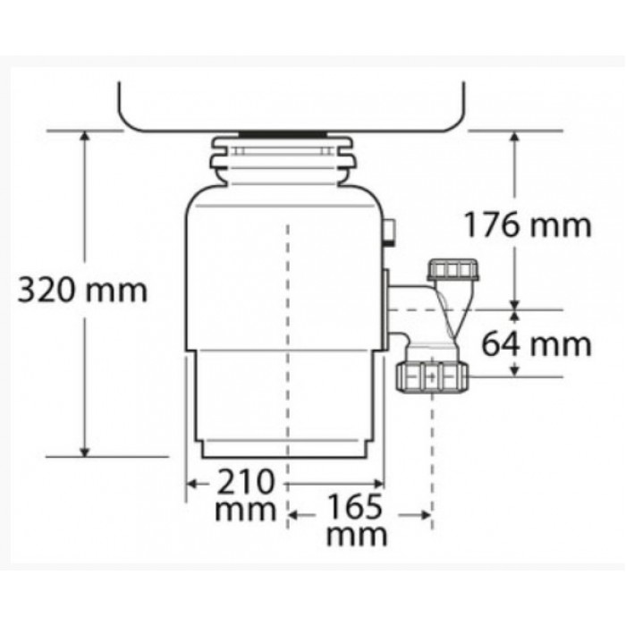 Status Premium 150 измельчитель бытовых отходов Измельчитель Zorg  - Вид №2
