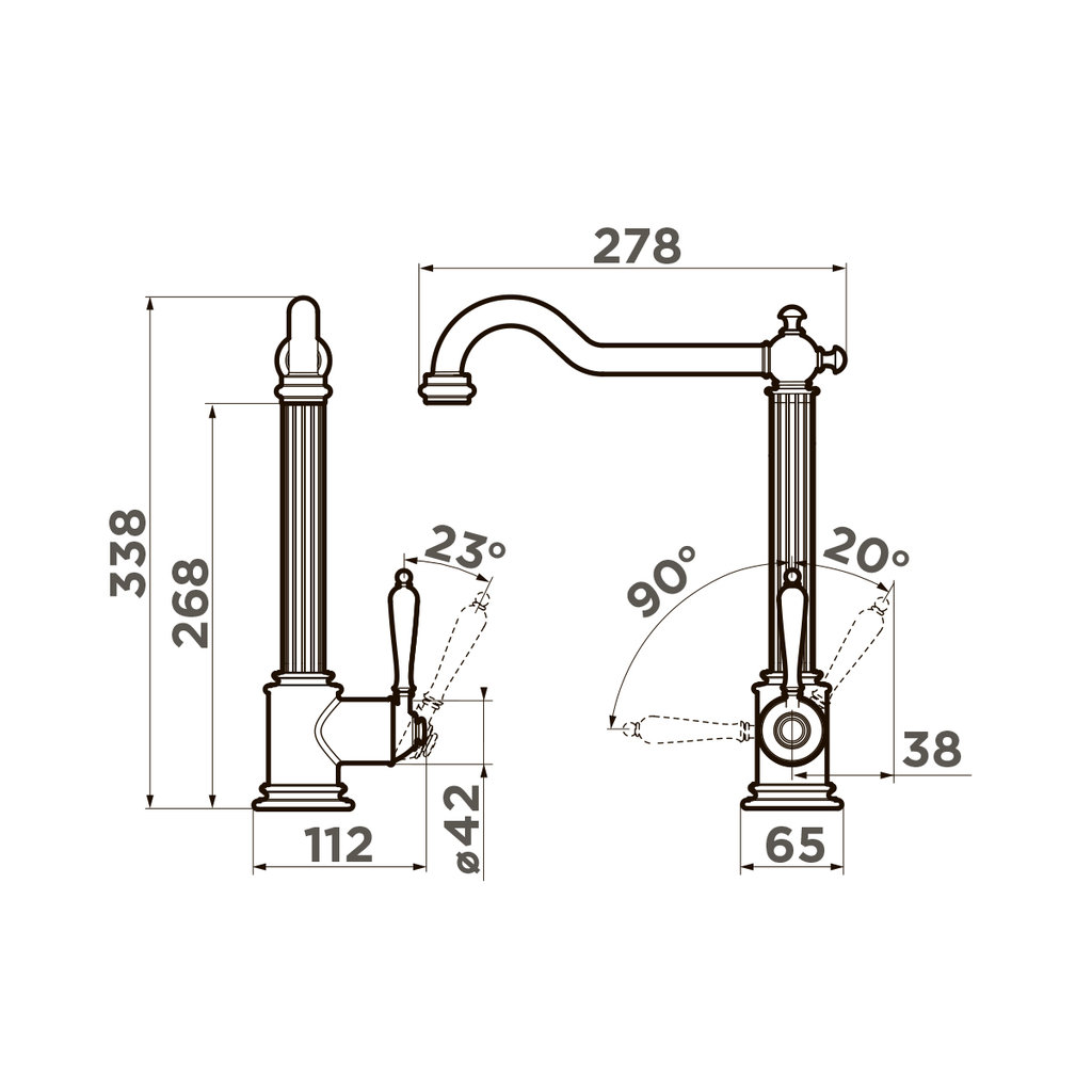 Смеситель для кухни Toshima AB OMOIKIRI 4994324 - Вид №5