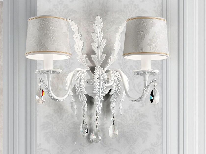 Masiero Бра с прямым светом из окрашенного металла с кристаллами Acantia sun-id-1491416 - Вид №1