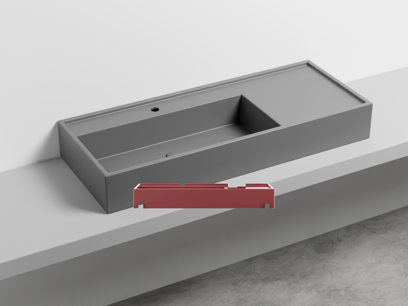 PNLA115-CO Керамическая раковина на одно отверстие 115 cielo Plinio Ceramica Cielo