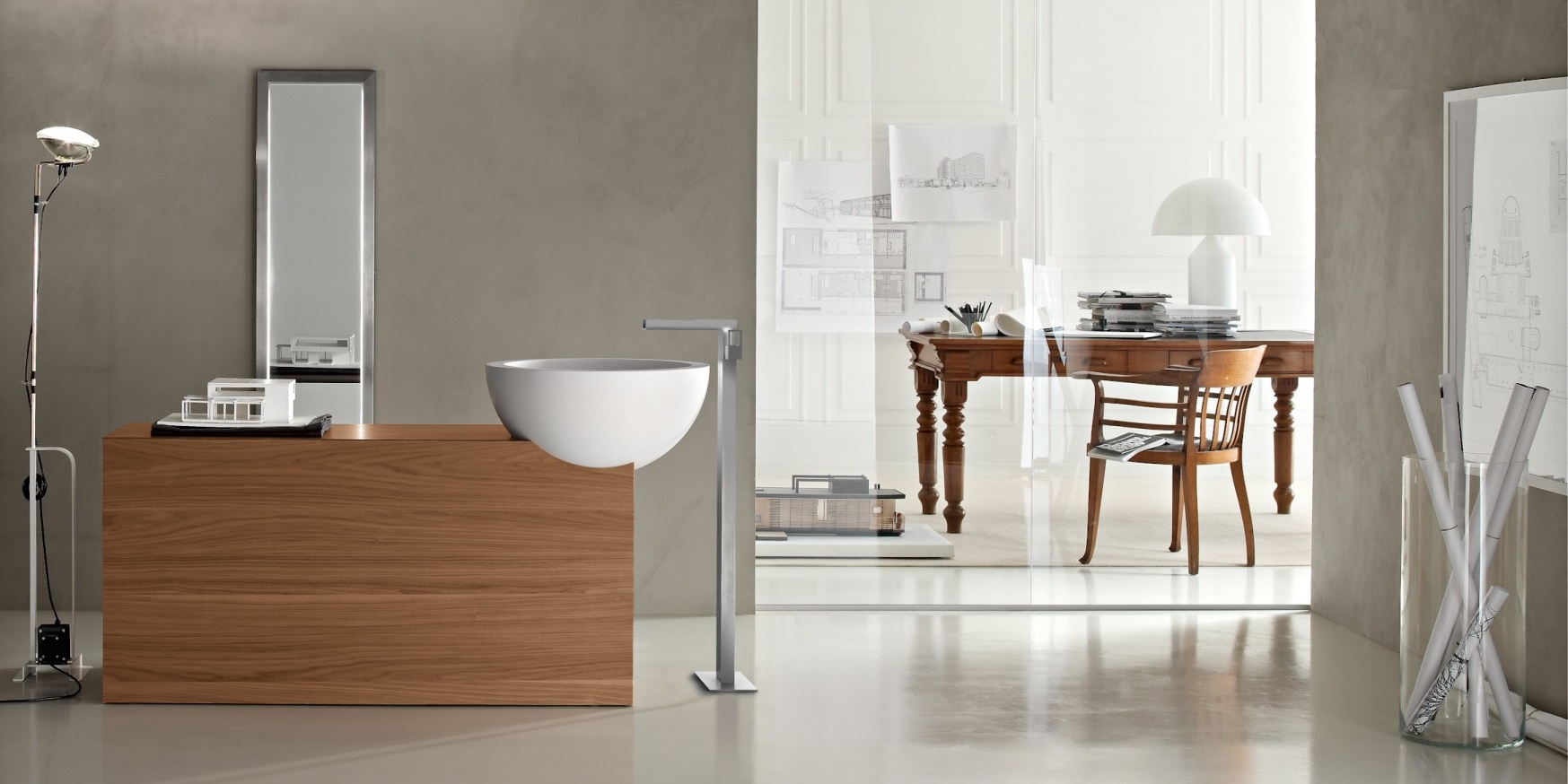 08LC1CB Накладная раковина на столешницу  овальная Toscoquattro  - Вид №1