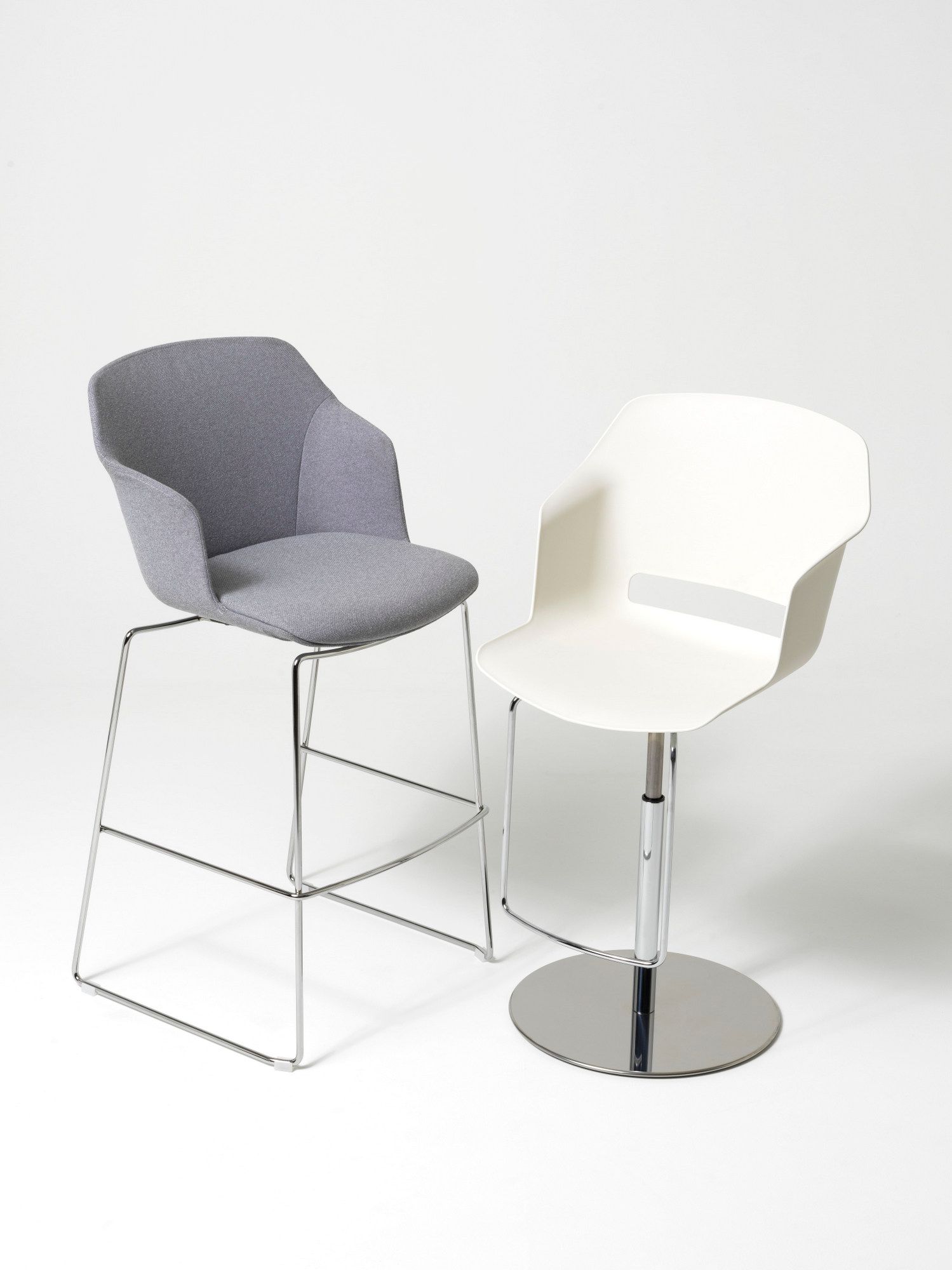 Высокий поворотный стул из полипропилена с подставкой для ног Diemme Clop ARCH-00102641 - Вид №3