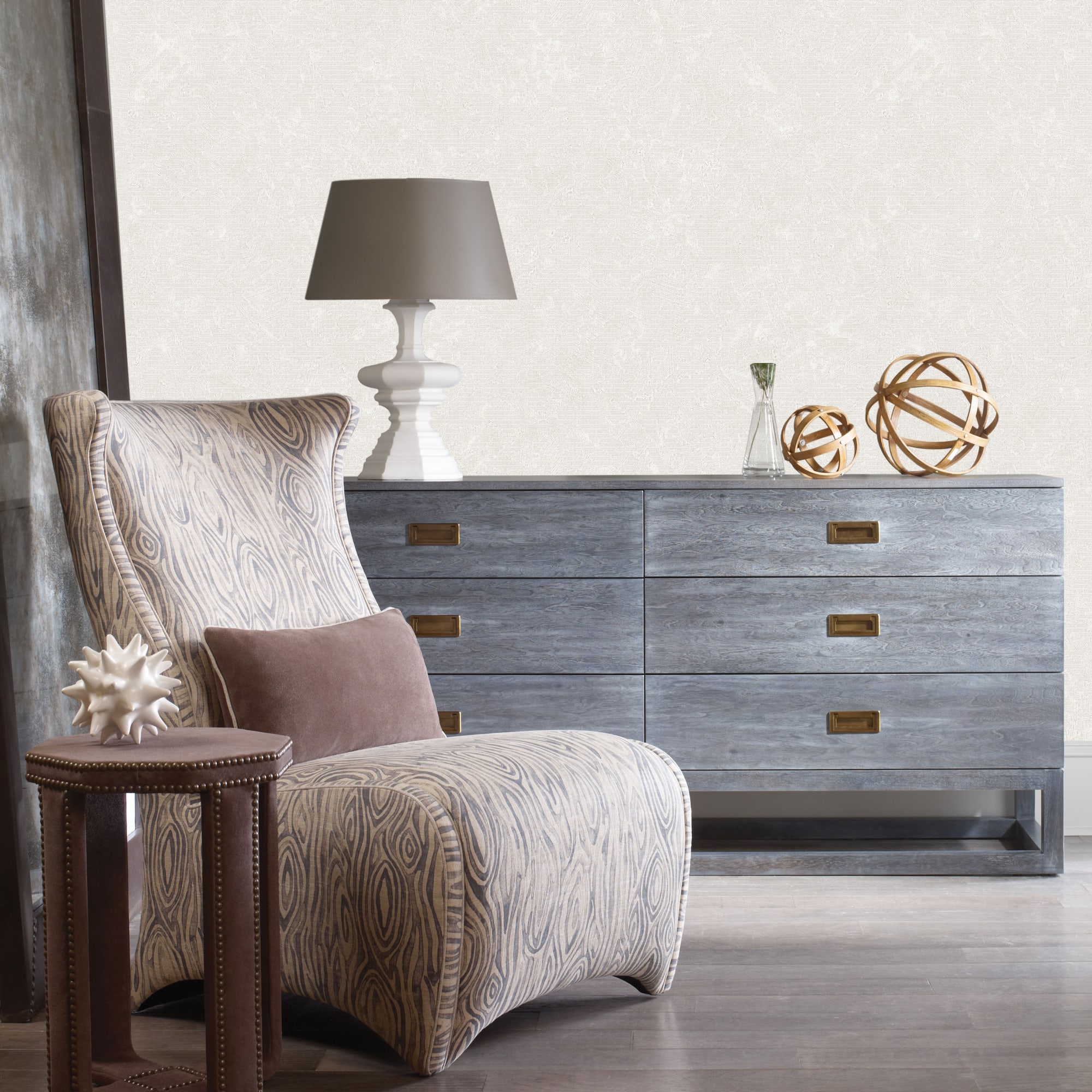 88476048 Обои флизелиновые Deco-Deco серые 1.06 м DD6018-24 Energy Santreyd - Вид №2