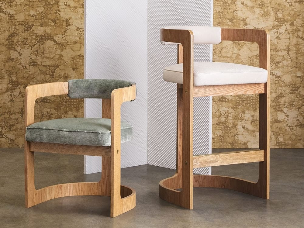 Мягкий тканевый стул с подлокотниками Kelly Wearstler ZUMA ARCH-00125172 - Вид №6