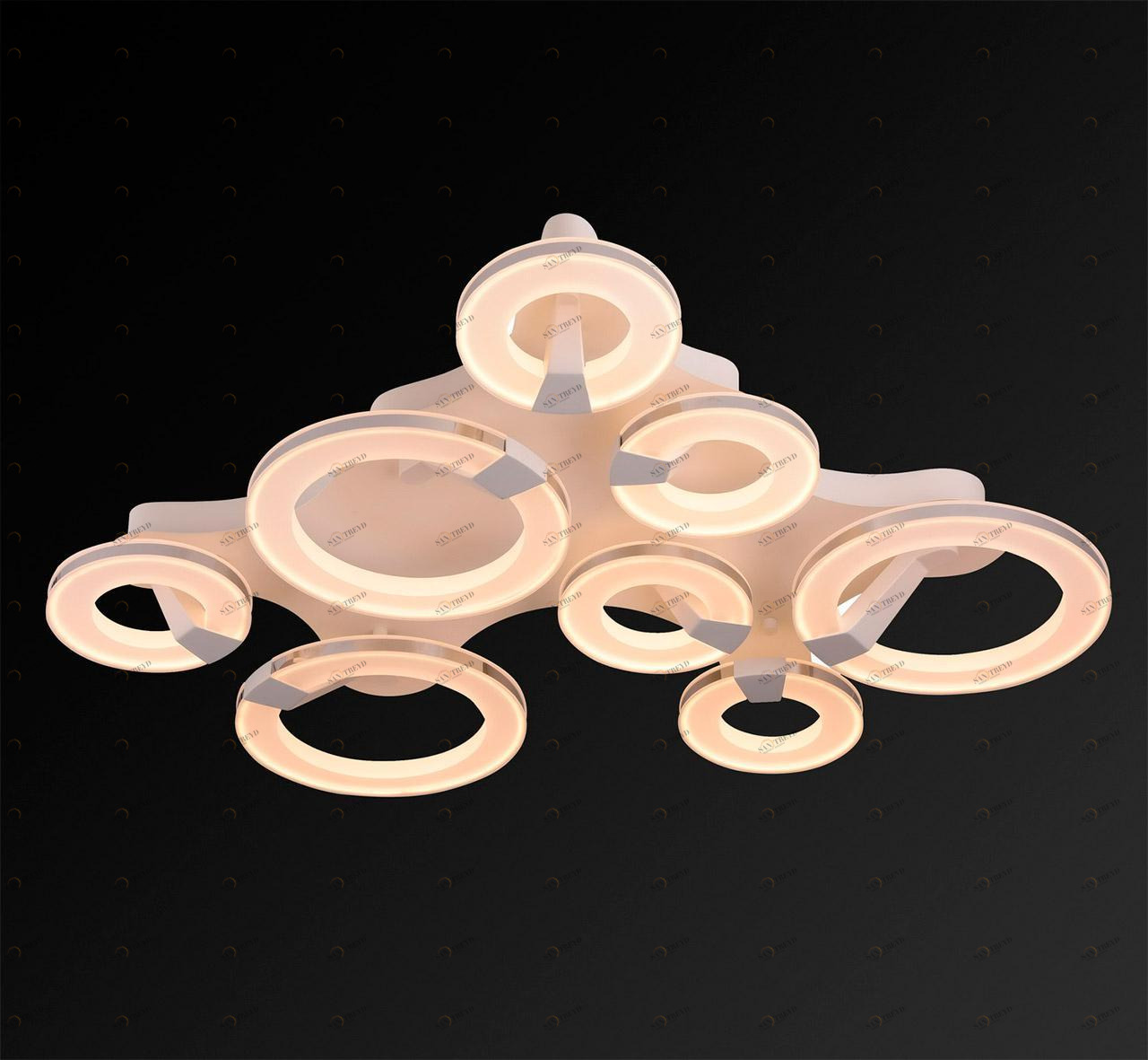 Потолочный светодиодный светильник IDLamp Jenevra 397/L8PF-LEDWhitechrome IDLAMP ДИЗАЙНЕРСКИЕ, JENEVRA 203030 Белый 