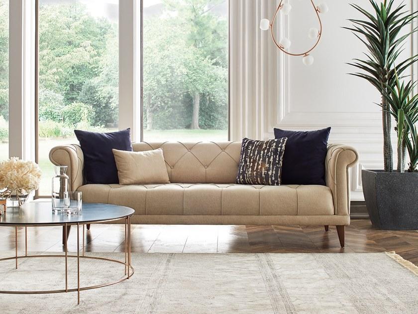 Enza Home Тафтинговый 3-местный диван из ткани Piedra sun-id-1471613 - Вид №7