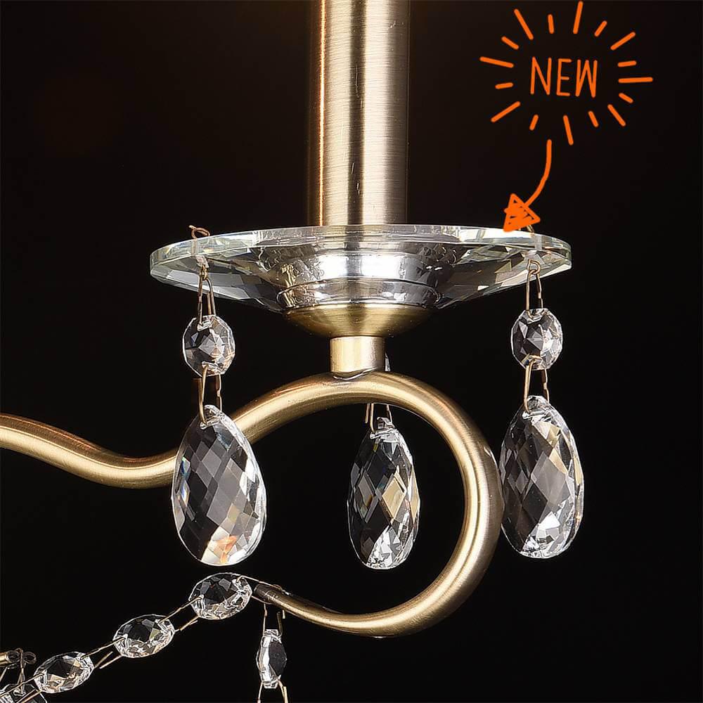 Бра настенное бронзовое Lumien Hall "Юнона" 0016/2W-AB LUMIEN HALL СВЕЧА 00-3931619 Бронза  - Вид №2