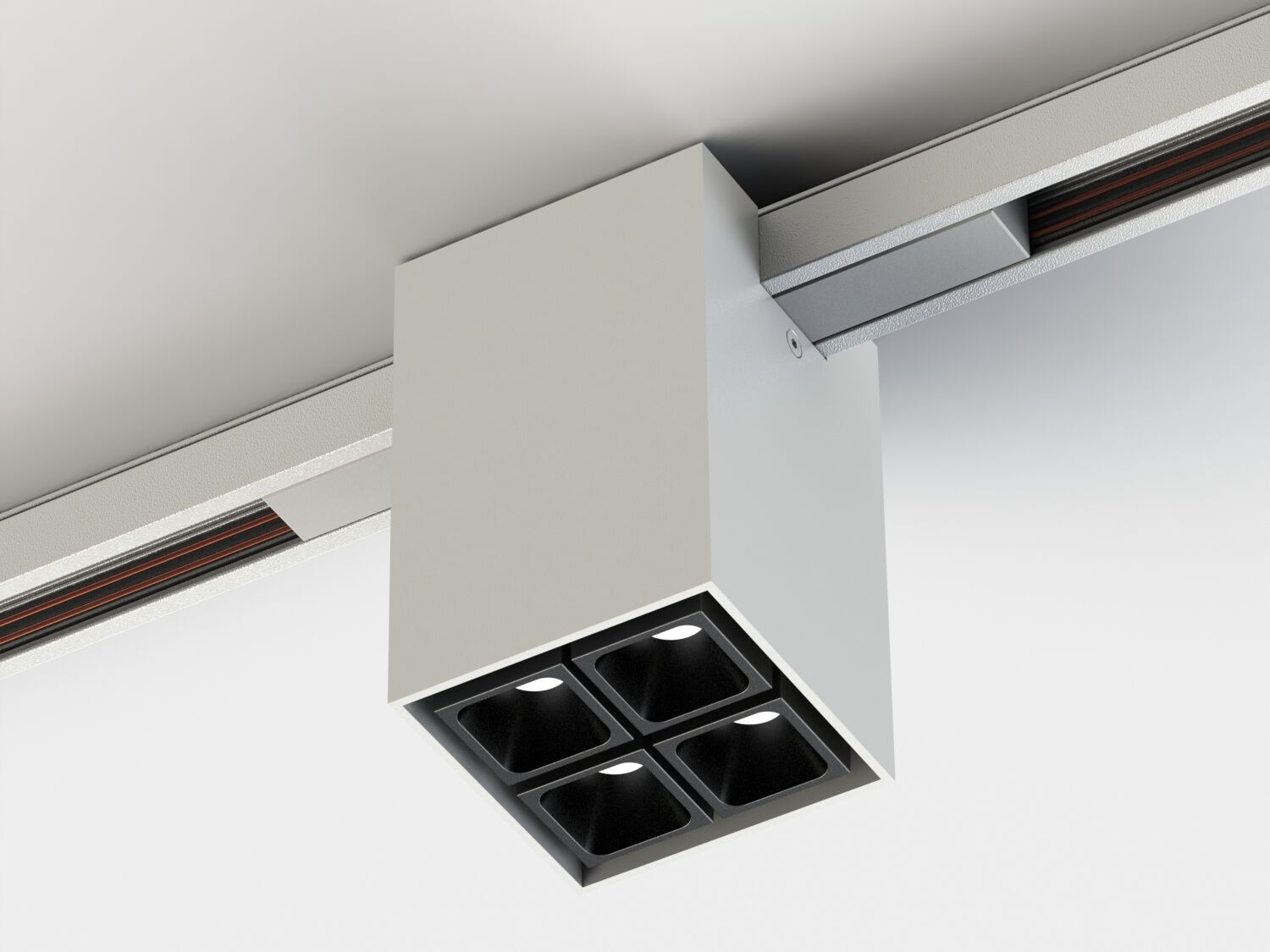 Потолочный алюминиевый квадратный светодиодный прожектор Lucifero's мини-трек-потолок ARCH-00083622