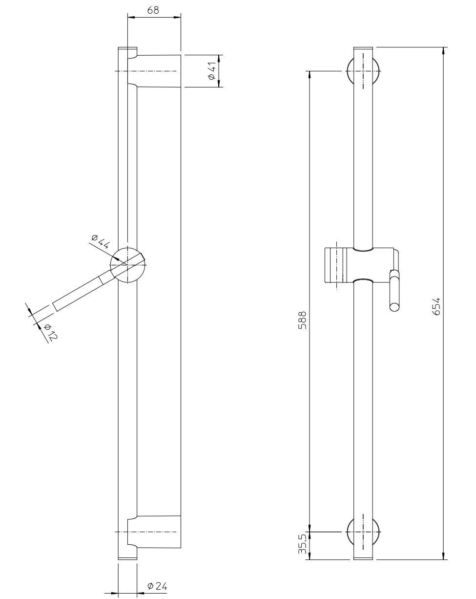 Подъемный стержень с ручным душем Zazzeri Da-Da ARCH-00076292 - Вид №2