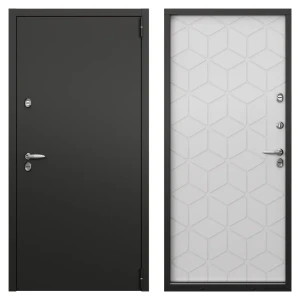 Дверь входная металлическая Норда 880 мм правая цвет арт белый