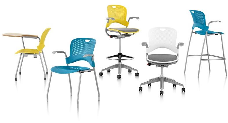 Herman Miller Поворотный офисный стул из нейлона с 5 спицами и подлокотниками Caper sun-id-1506832 - Вид №5