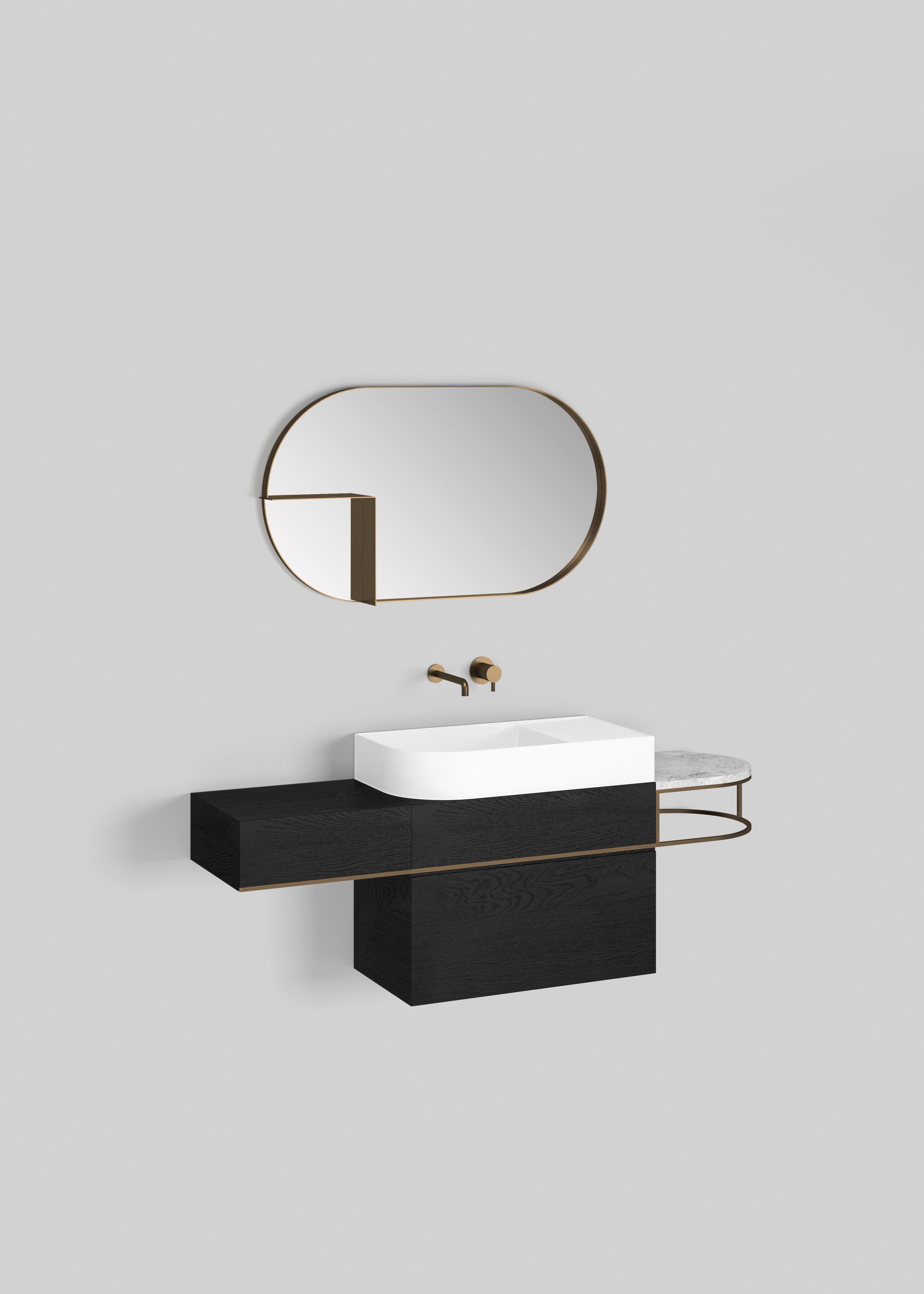 Прямоугольная раковина Livingtec® с столешницей Ex.T Nouveau ARCH-00148092 - Вид №3