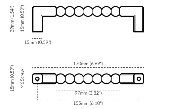 Латунная мебельная ручка Lo & Co Interiors Orbe ARCH-00046829 - Вид №16