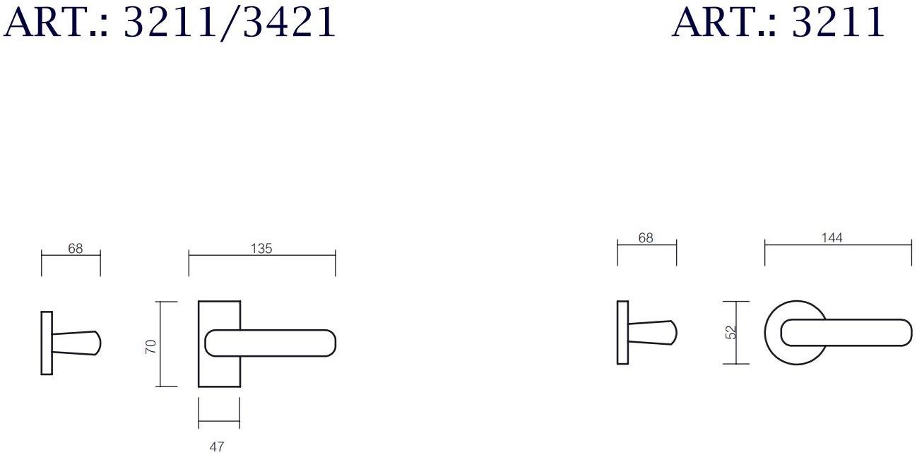 Pasini Ручка из латуни на розетке с замком Keope 3211  - Вид №3