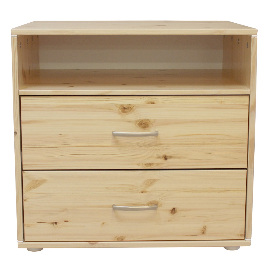 Комод Flexa Classic storage с 2 выдвижными ящиками и 1 полкой, лакированный/белый 81243141 - Вид №1