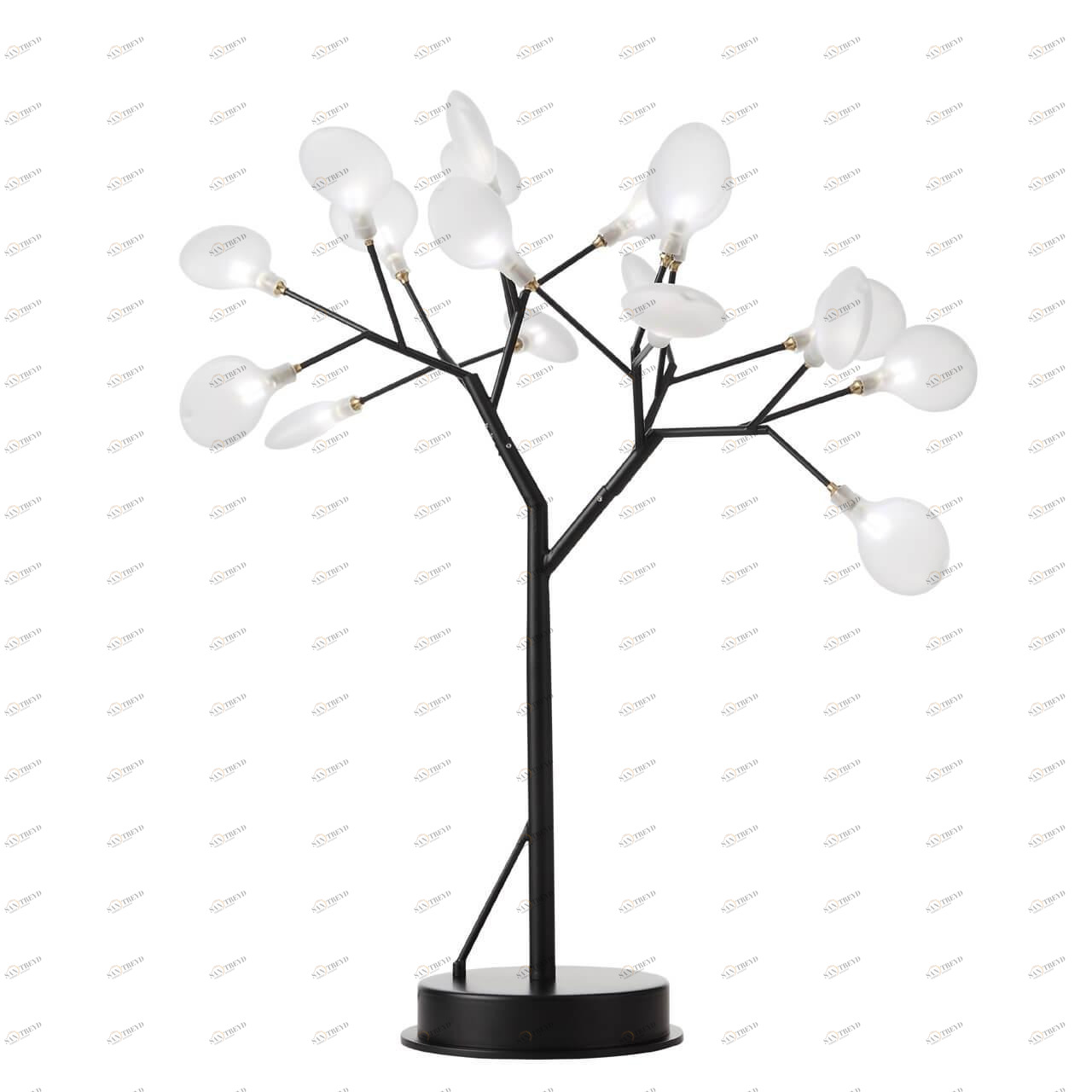 Лампа настольная 80х80 см черная Riccardo SL411.424.18 ST LUCE ФЛОРИСТИКА 00-3889255 Белый;черный 