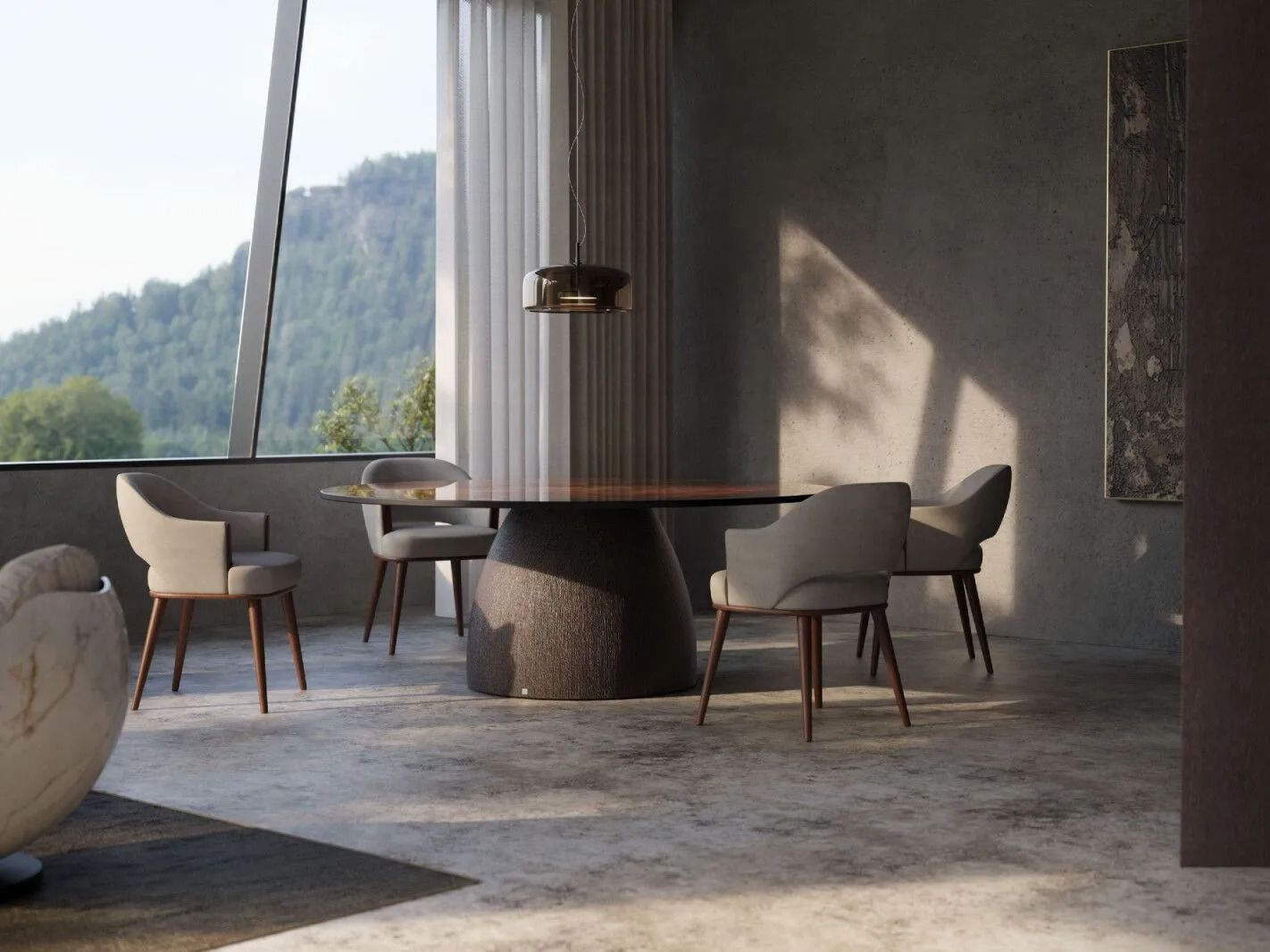 Круглый стол из стекловолокна и шиповник GANSK BARREL ARCH-00153156 - Вид №3