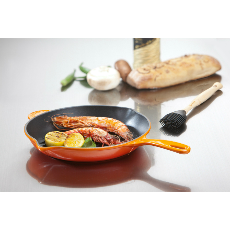 Сковорода чугунная Le Creuset, Ø23 см, голубая 20182232000422 - Вид №3