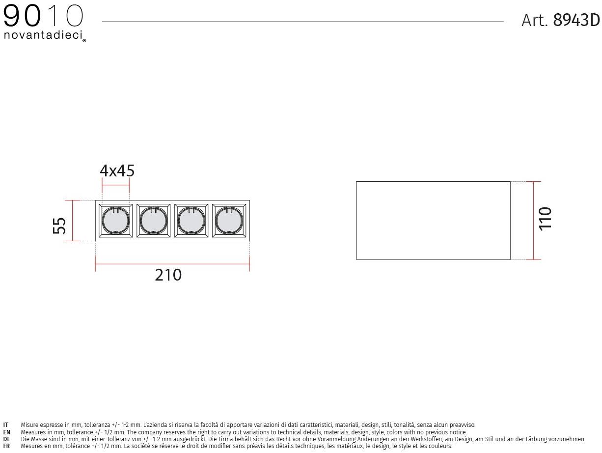 9010 novantadieci Многоточечный потолочный светильник из cristaly®  8943d  - Вид №1