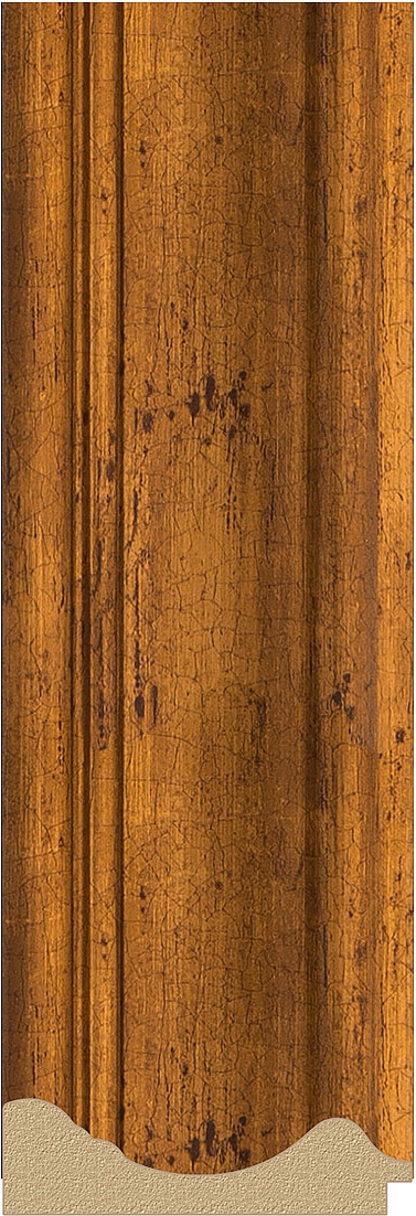 BY 7366 Зеркало в багетной раме - травленая бронза 99 mm EVOFORM Octagon - Вид №3