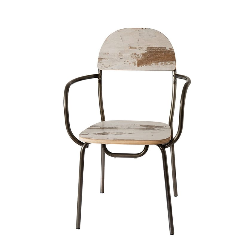 Деревянный стул с подлокотниками Vela Arredamenti CAIPIROSKA ARCH-00061943