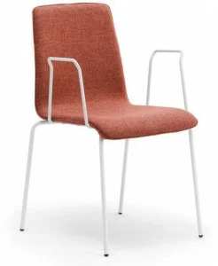 Leyform Съемное штабелируемое тканевое кресло с подлокотниками Zerosedici