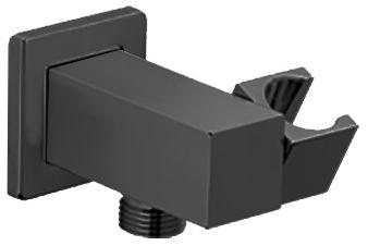 50PZ480Q вывод для воды квадратный, матовый чёрный PVD Paini 