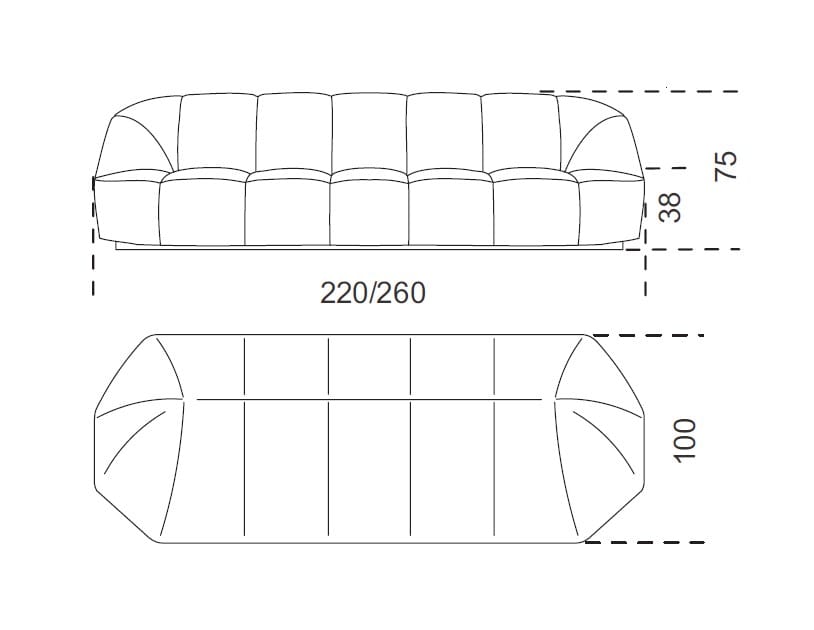 Кожаный диван Gallotti&Radice облако ARCH-00034145 - Вид №8