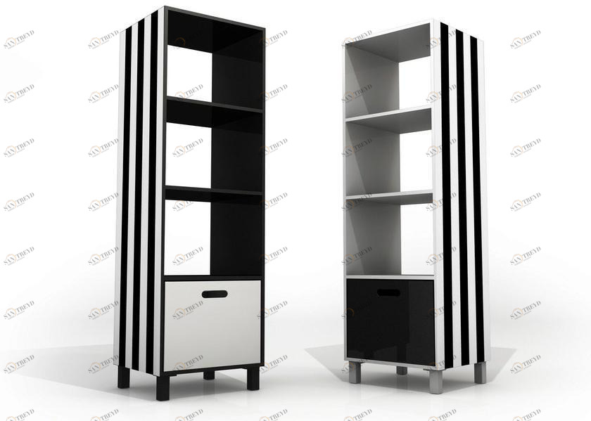 altreforme Открытый двухсторонний книжный шкаф из алюминия с ящиками Dream sun-id-1448946