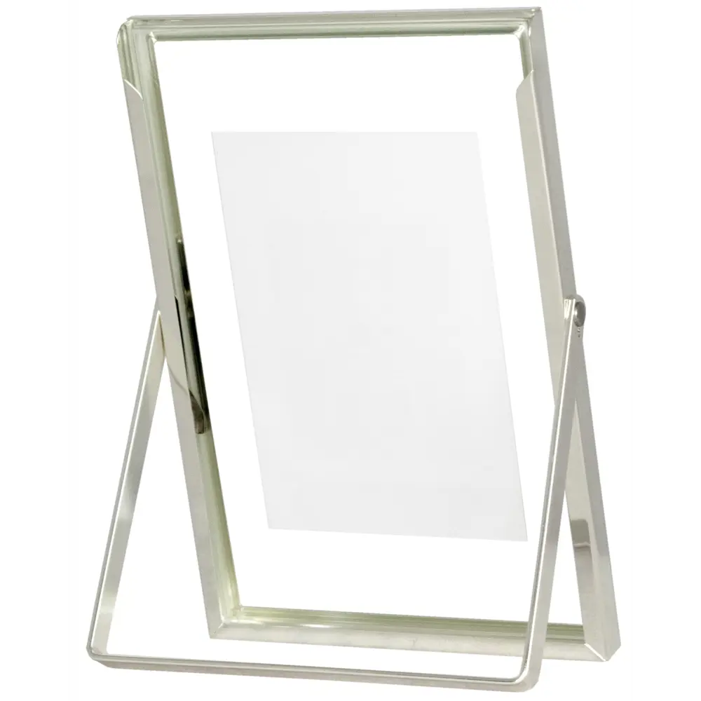 Рамка без паспарту Мирам 10x15 см цвет серебряный STLM-2102083 - Вид №1