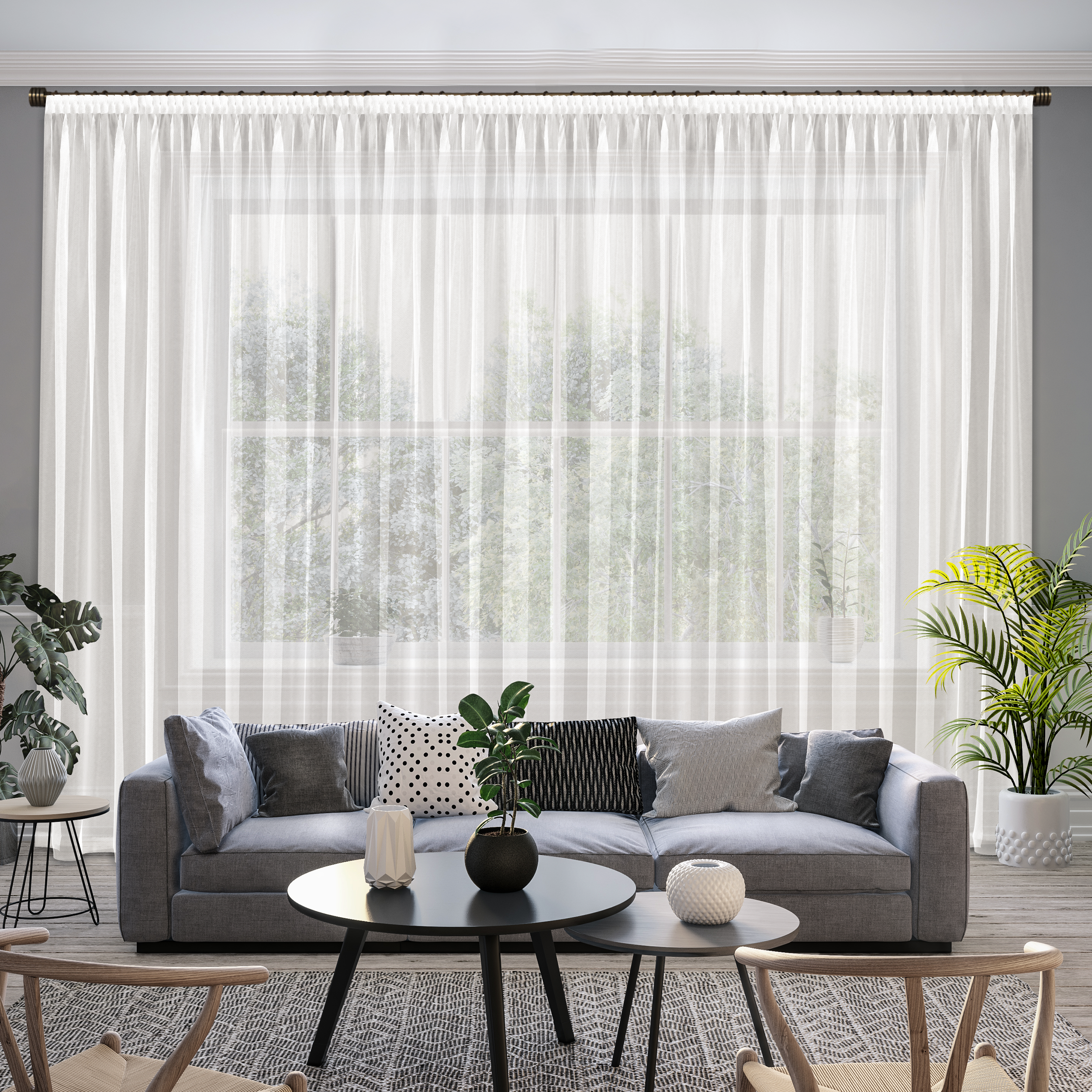 Тюль GARDEN Кристалон - молочная сетка для элегантных окон 88321063 STLM-0077598 - Вид №3