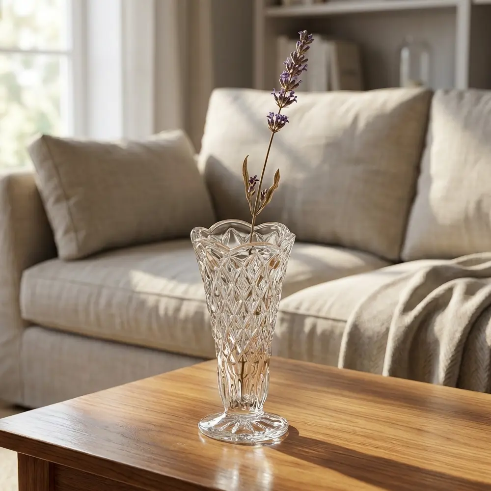 Ваза Bohemia Crystal Diamond стекло цвет прозрачный 12 см STLM-2070546 - Вид №5