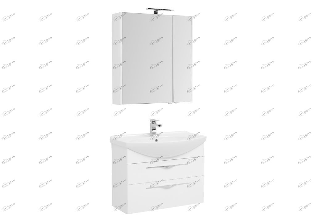 Мебель для ванной Aquanet Ирвин 85 белый 00210254