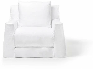 Gervasoni Кресло из ткани со съемным чехлом с подлокотниками Loll