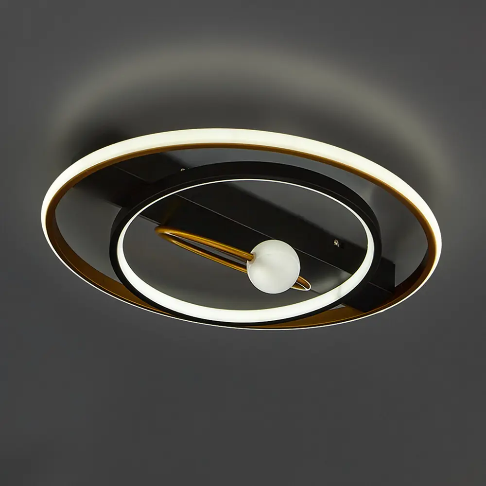 Люстра потолочная Jlight Trizy 5647/90C LED цвет черный/золото 84315603 STLM-2130548  - Вид №2
