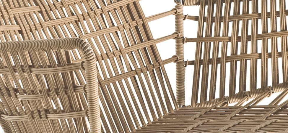 Кресло с подлокотниками из плетеной инженерно-полимерной проволоки MOROSO Tropicalia ARCH-00022750 - Вид №6