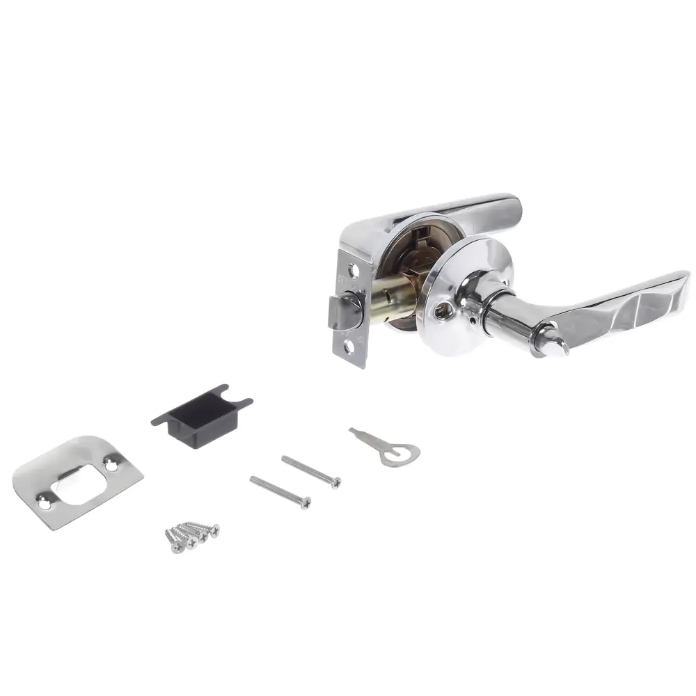 Ручка-защелка 624/ BL Cp-ET с ключом цвет хром FUARO STLM-2208347 - Вид №1