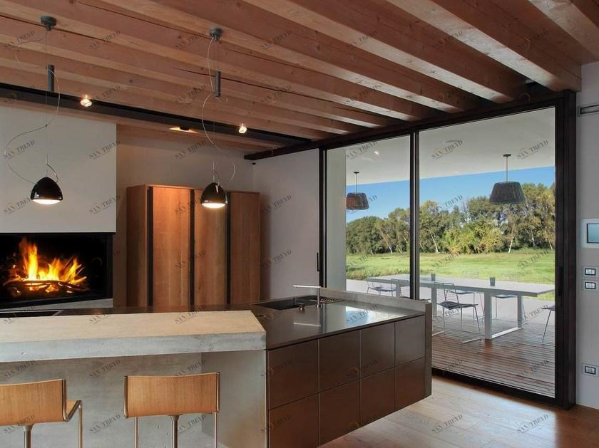 PALLADIO Подъемно-раздвижное стальное окно с двойным остеклением sun-id-1494771