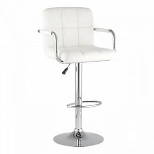 Стул барный регулируемый белый "Малави" STOOL GROUP  00-3882045 Белый