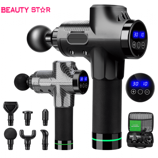 52584 Перкуссионный массажер (массажный пистолет) для тела Revolver Beauty Star  - Вид №1