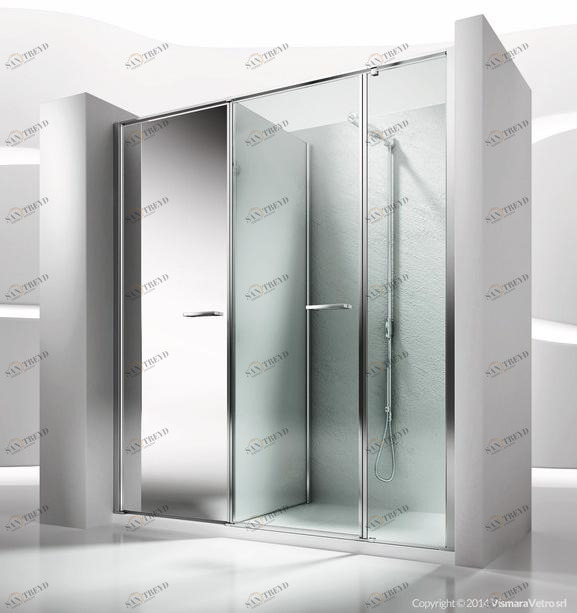 VISMARAVETRO Душевая ниша с отсеком для хранения Twin sun-id-1401293