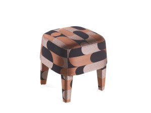 Квадратный пуф из ткани