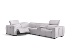 Кожаный угловой диван