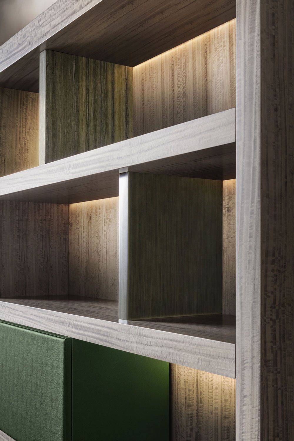 Отдельно стоящий книжный шкаф из эвкалипта OAK Metronome ARCH-00097254 - Вид №5