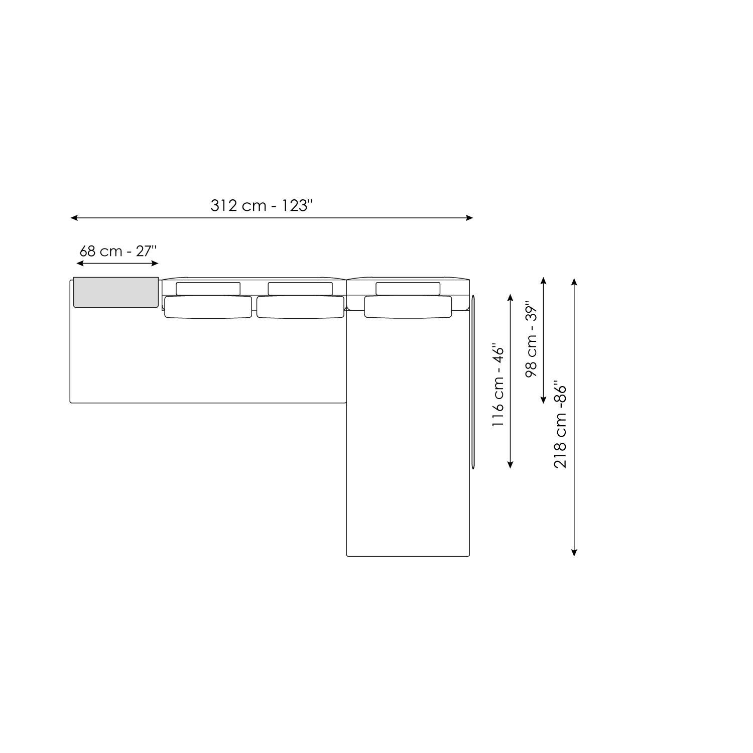 Ткань диван BONALDO LIAM ARCH-00067700 - Вид №18