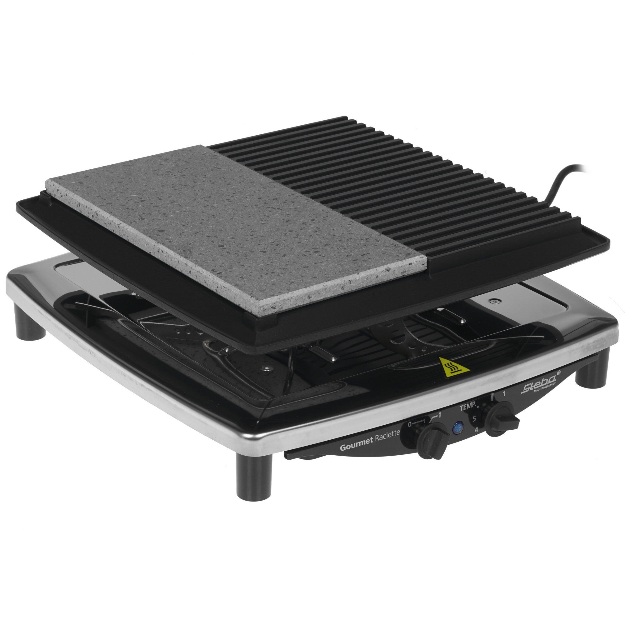 8117375 Раклетница Steba RC 4 Plus DELUX Chrome серебристый STDN-0037588