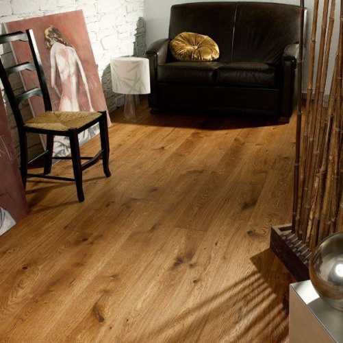 Паркетная доска Coswick Искусство и ремесло Женева Дуб Рустик (Гладкая) 2100х190 мм 11337920 - Вид №4